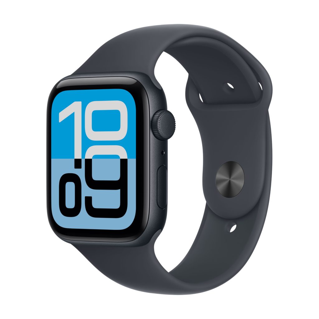 Apple Watch SE 3, GPS, спортивный ремешок, 44 мм, Чёрный, Тёмная ночь